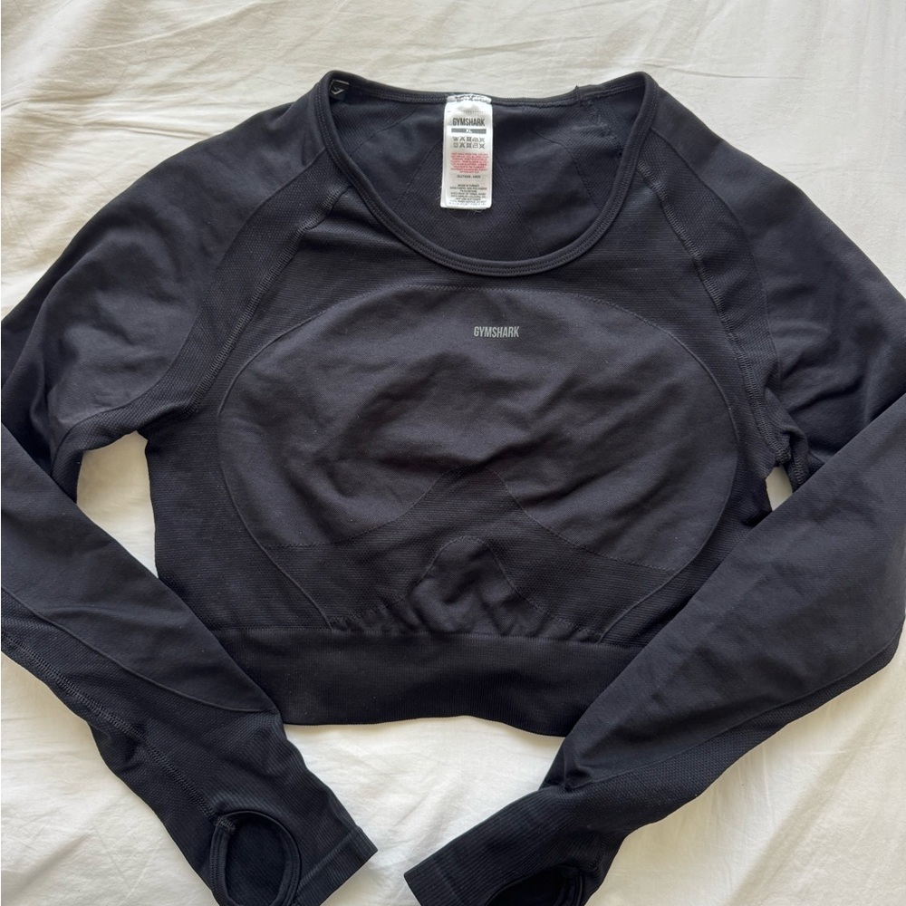 Gymshark Flex Crop Top in Black